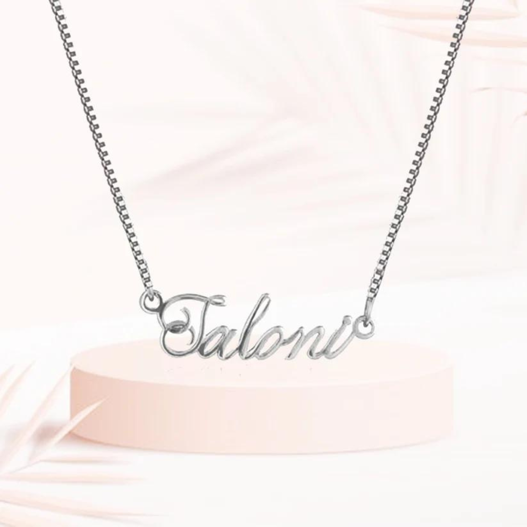 personalized sterling silver name necklace - shyni jewellery