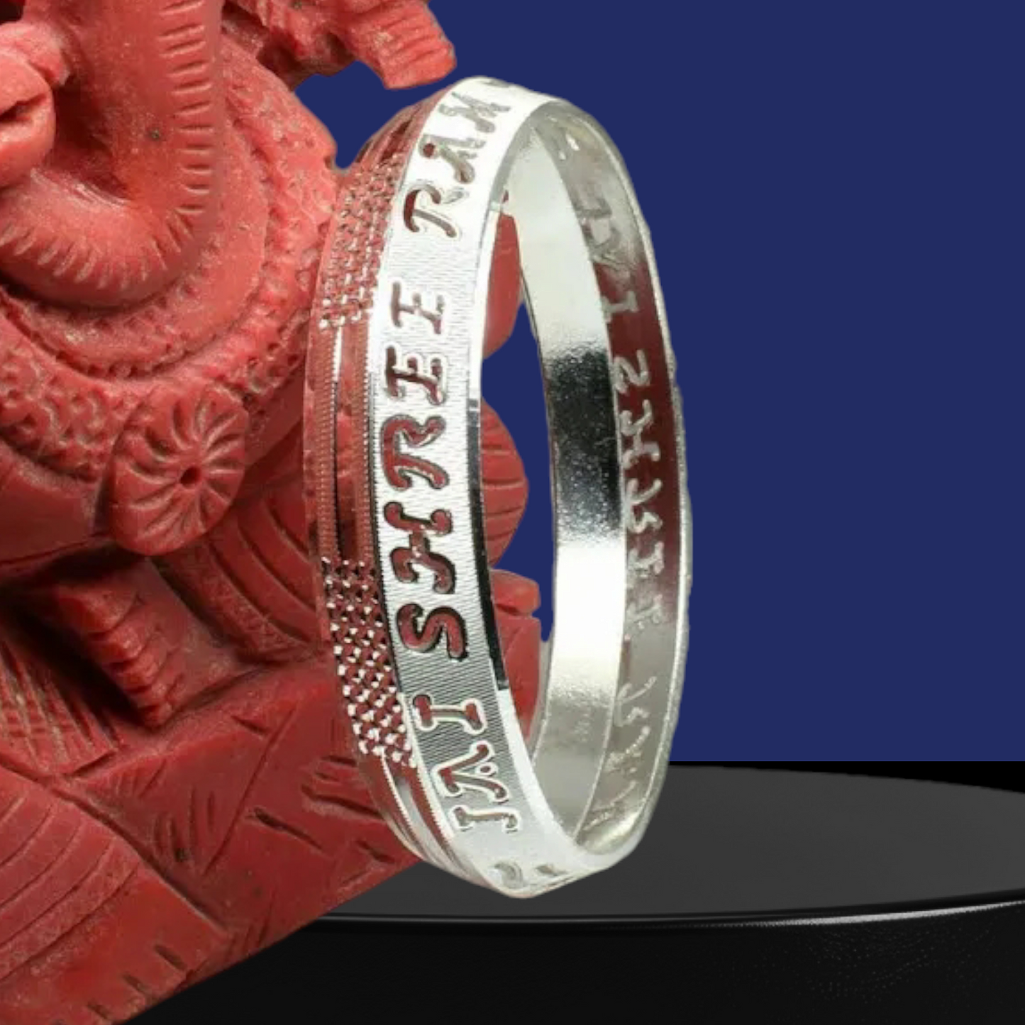 personalized silver kada – engrave your name for a unique statement