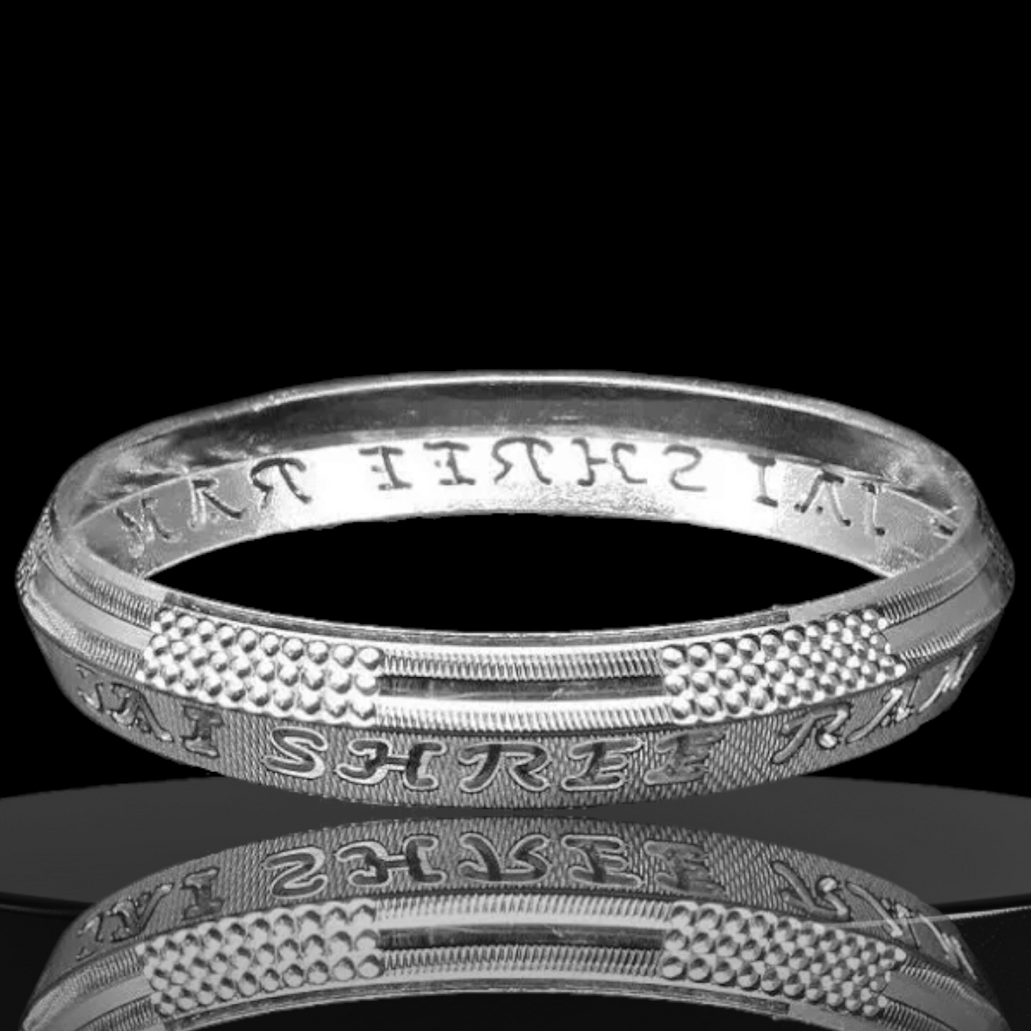 personalized silver kada – engrave your name for a unique statement