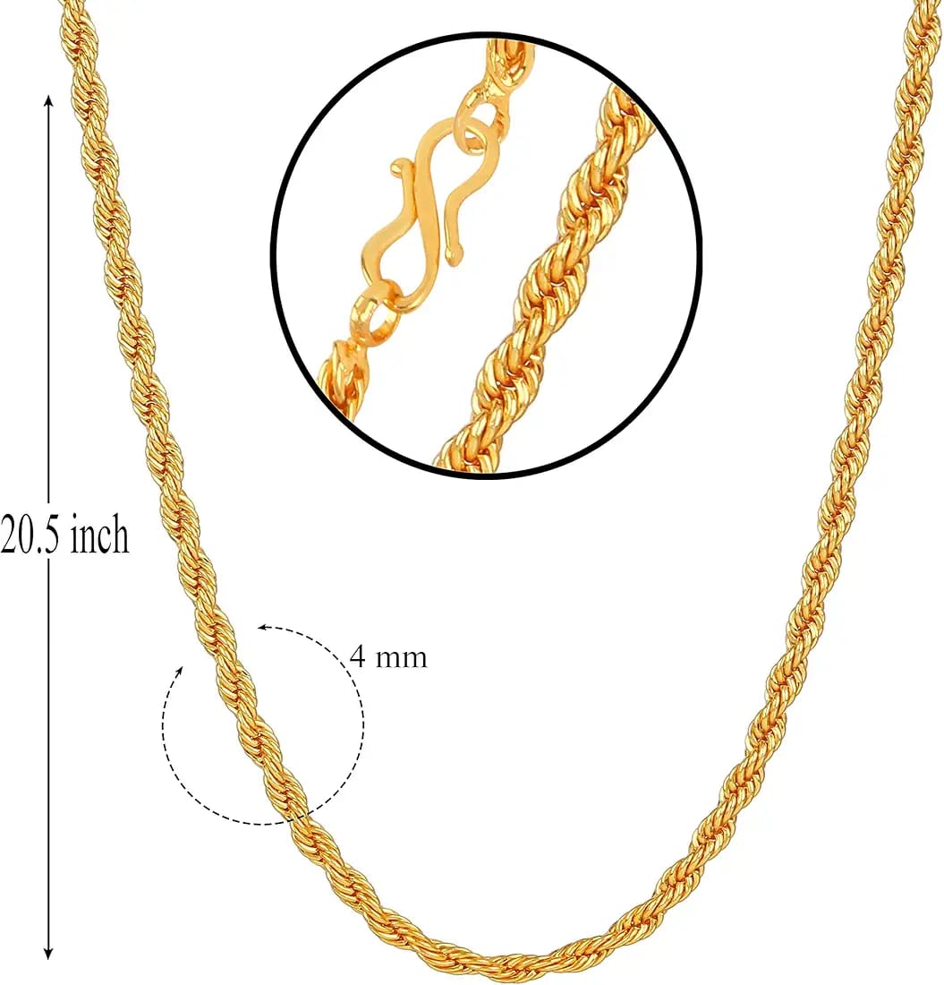 shyni twist of elegance rope chain - stylish fashion jewelry