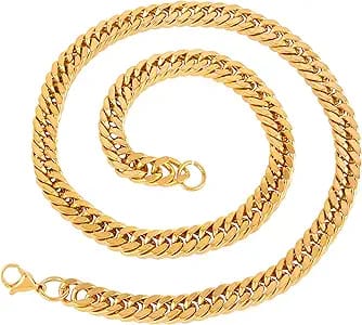 shyni curv - heavy golden chain for men