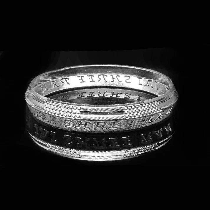 personalized silver kada – engrave your name for a unique statement