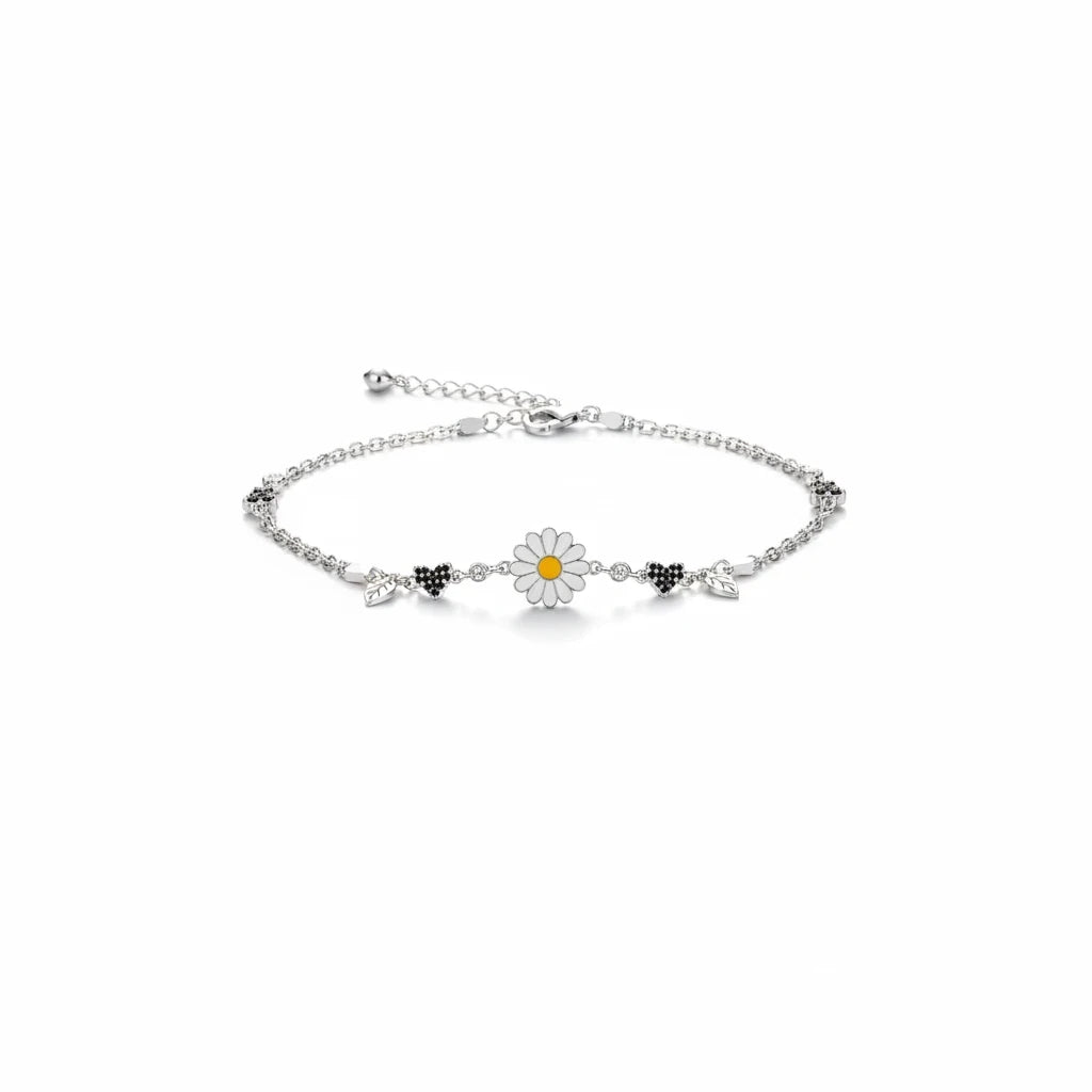 Shyni Jewelry Delicate Floral Charm Bracelet - Shyni Jewelry