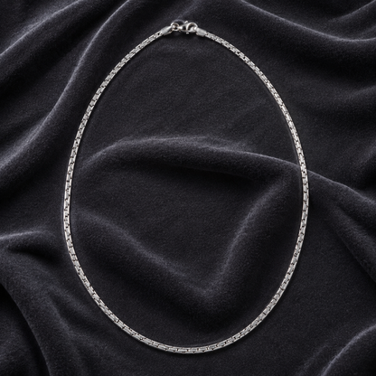 Men's Cubic Link Chain Necklace | 925 Sterling Silver - Shyni Jewelry