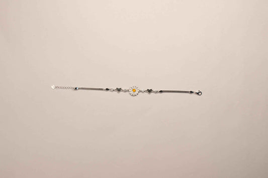 Shyni Jewelry Delicate Floral Charm Bracelet