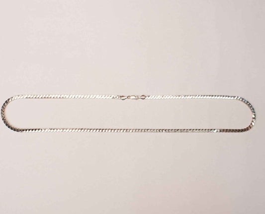 Men's Cubic Box Chain Necklace | 925 Sterling Silver