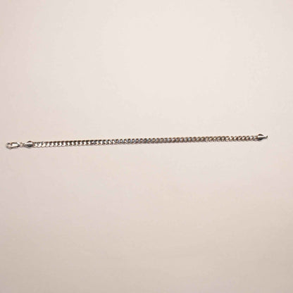 Men's Classic Cubic Link Bracelet | 925 Sterling Silver