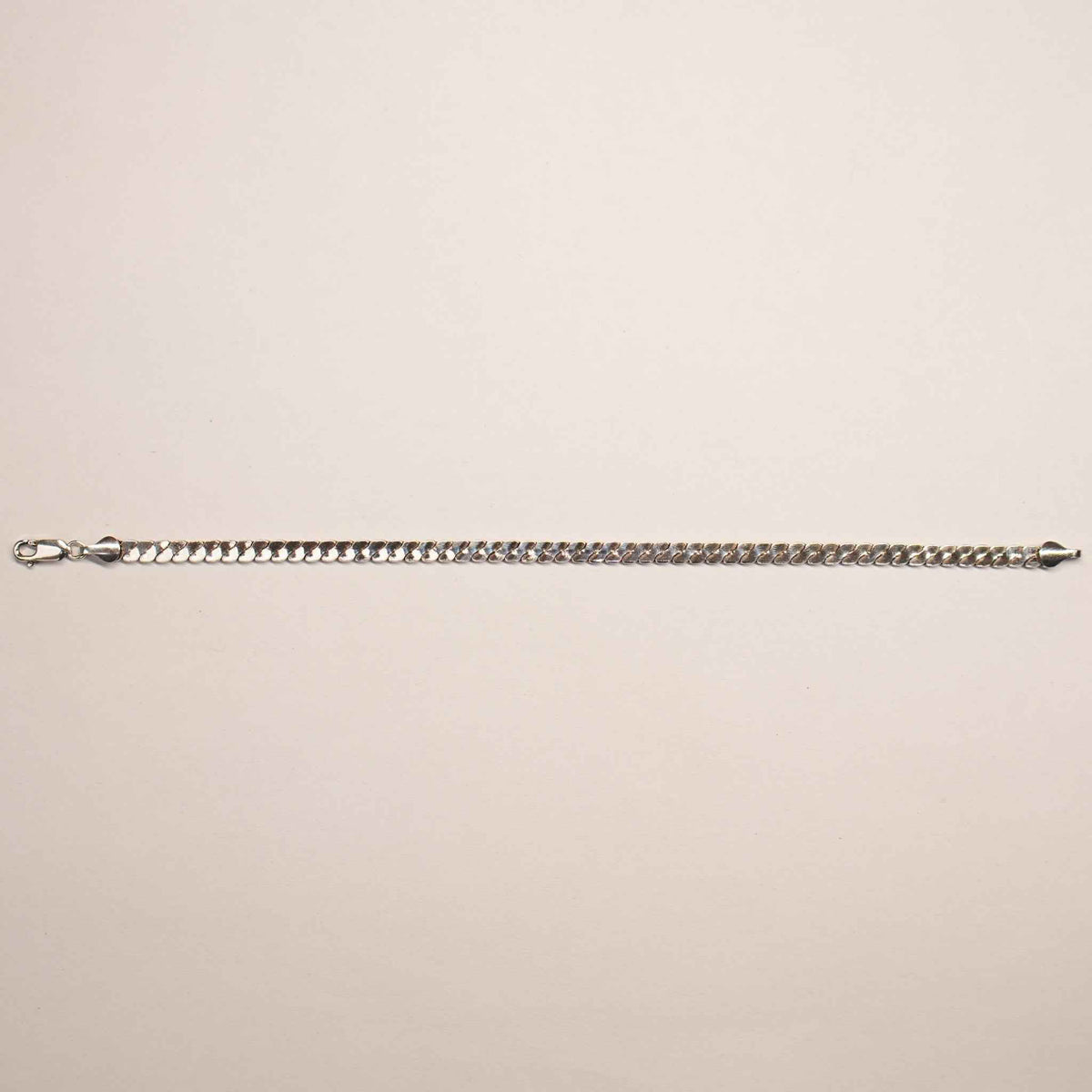 Men's Classic Cubic Link Bracelet | 925 Sterling Silver