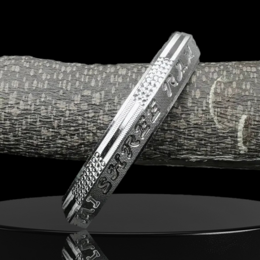 Personalized Silver Kada – Engrave Your Name for a Unique Statement