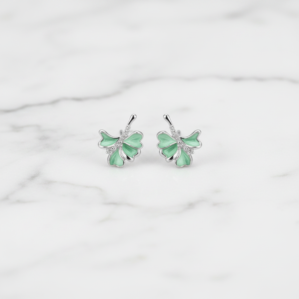 Butterfly Earrings - Flat Lay
