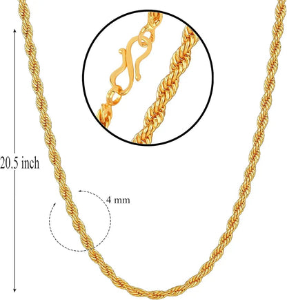 Shyni Twist of Elegance Rope Chain - Stylish Fashion Jewelry
