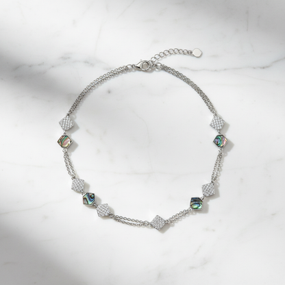 Abalone Anklet - Flat Lay