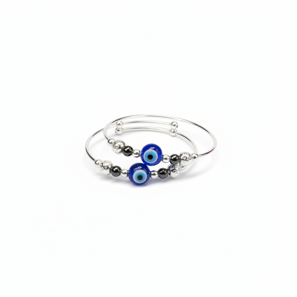 baby evil eye hematite kada - photo 1