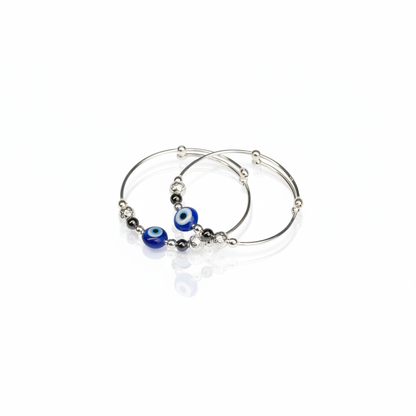 Baby Evil Eye Hematite Kada - Photo 4