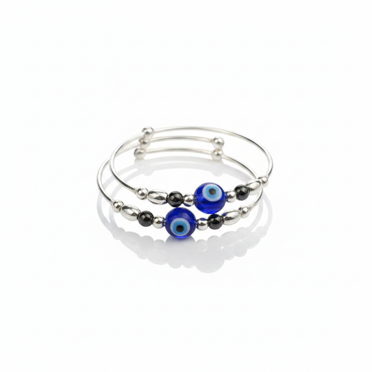Baby Evil Eye Triple Wire Kada - Photo 2