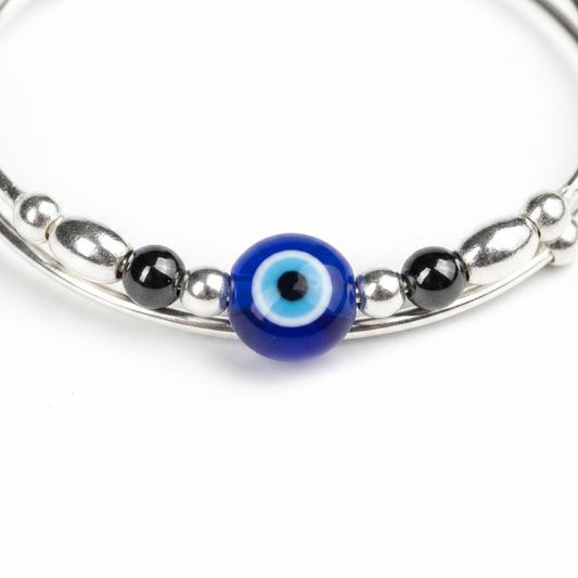 Baby Evil Eye Triple Wire Kada - Photo 3