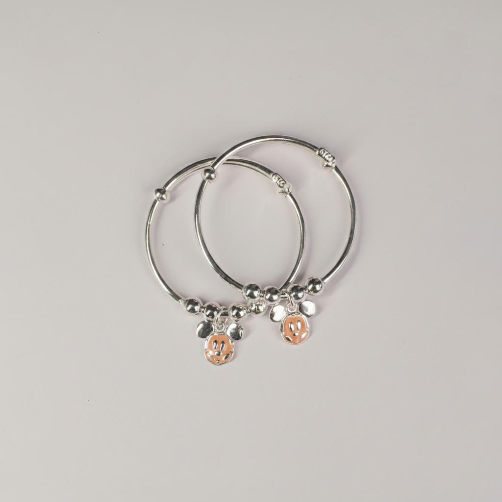 baby mickey rose gold kada set - photo 1