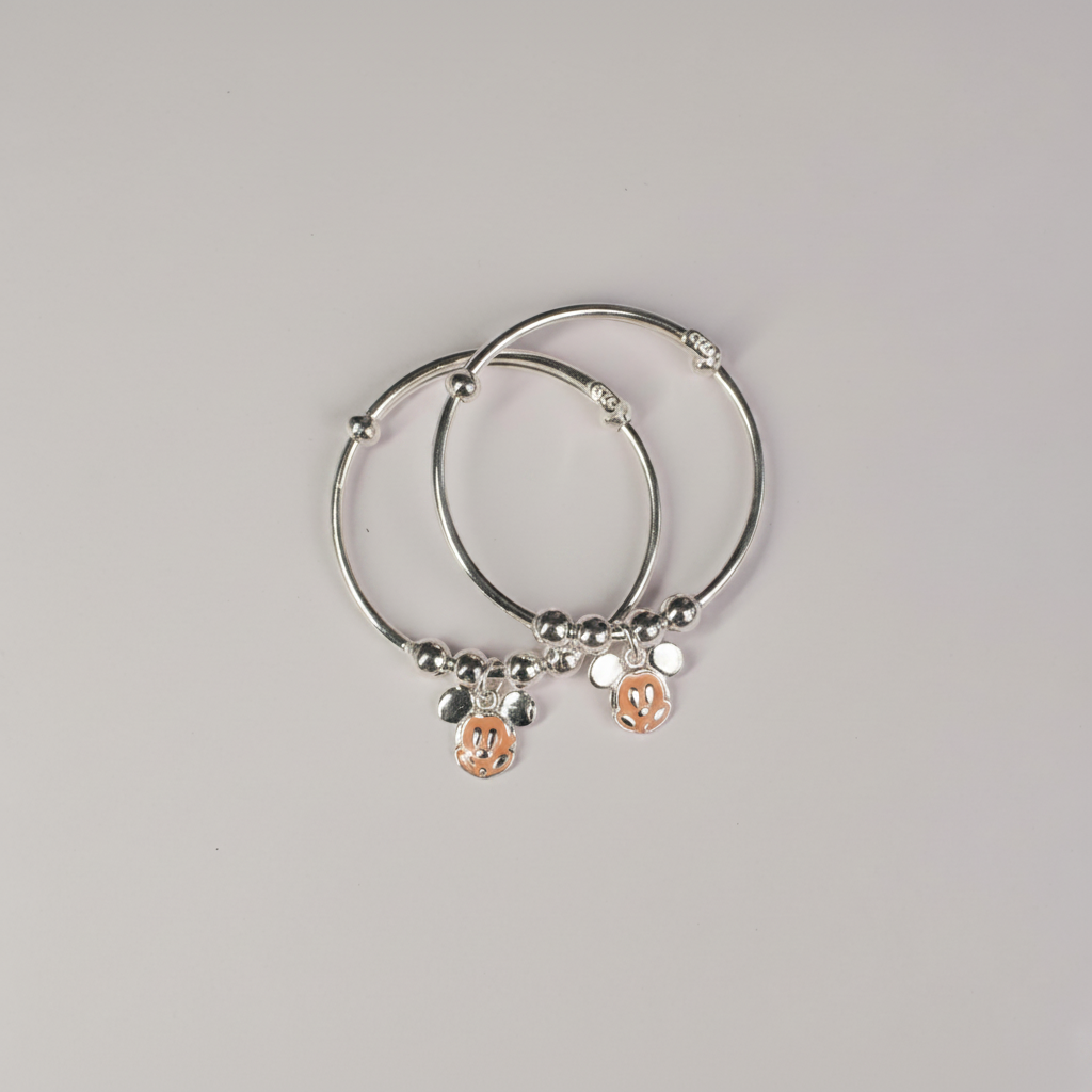baby mickey rose gold kada set - photo 4