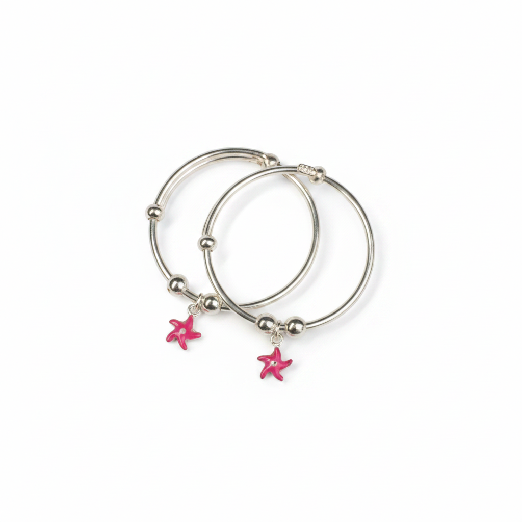 baby pink star kada set - photo 1