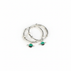 Baby Saturn Planet Charm Silver Kada Set
