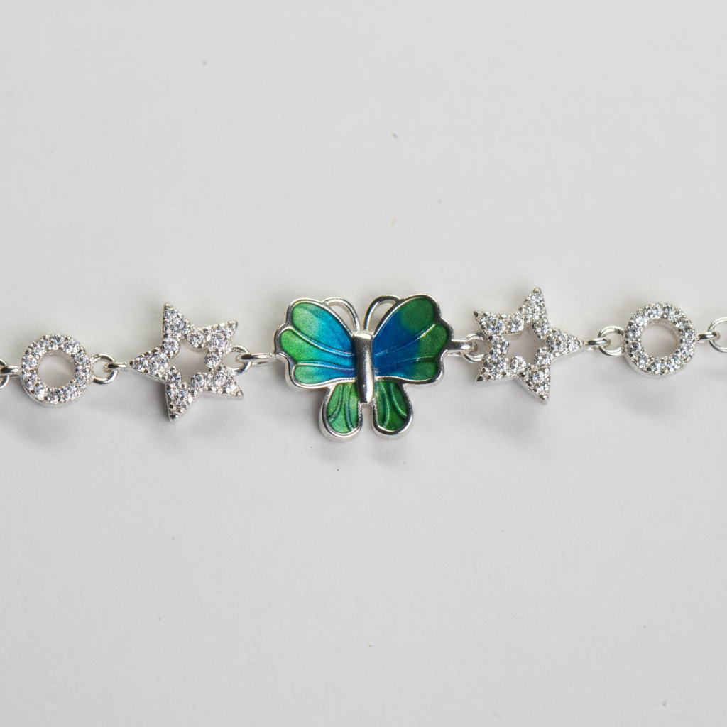 blue butterfly star bracelet - photo 3