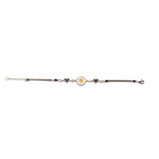 Shyni Jewelry Delicate Floral Charm Bracelet - Shyni Jewelry