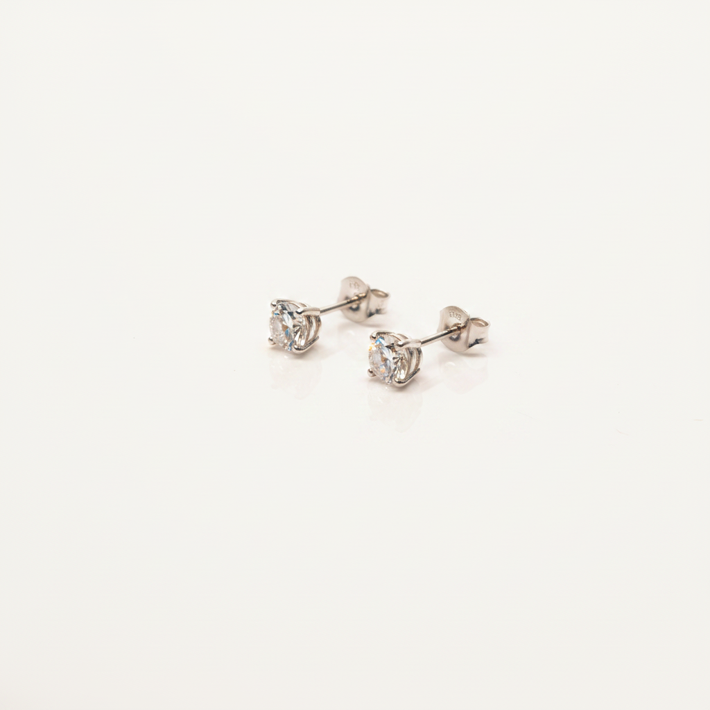 CZ Solitaire Studs - Photo 5