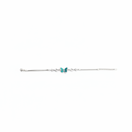 Emerald Butterfly Bracelet - Photo 1