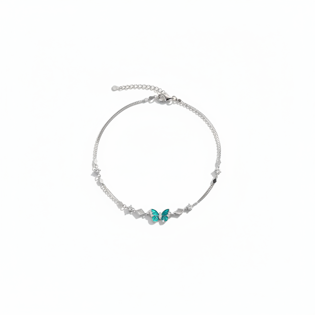 Emerald Butterfly Bracelet - Photo 2