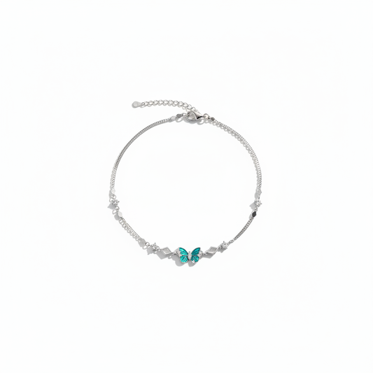 Emerald Butterfly Bracelet - Photo 2