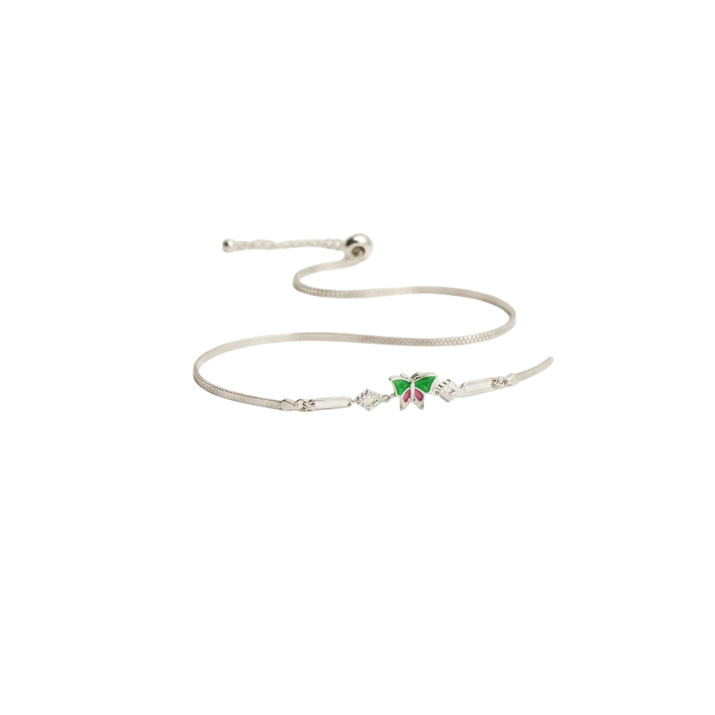 emerald butterfly charm bracelet - photo 7