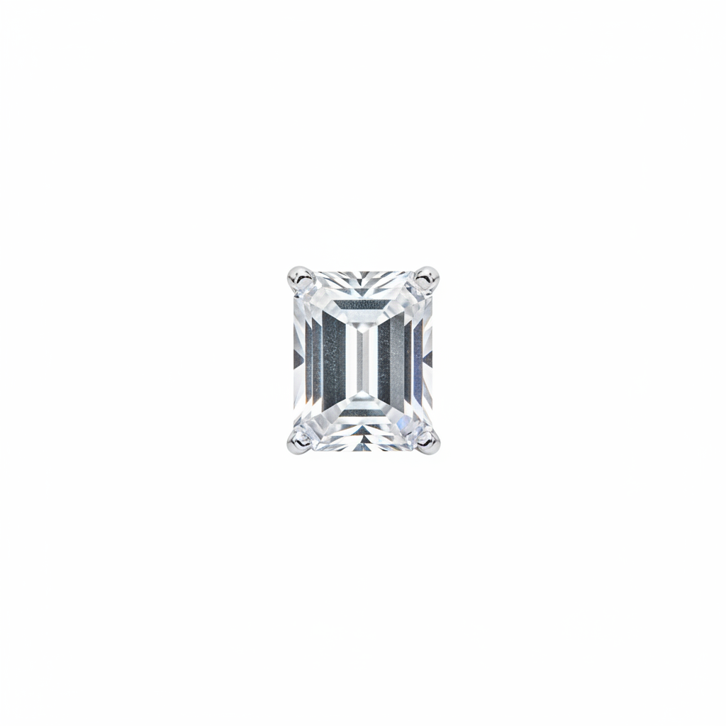 emerald cz stud earrings - photo 3