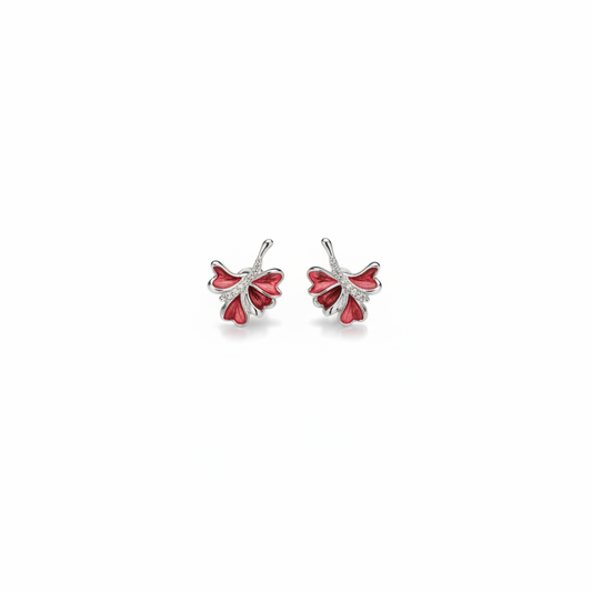 Floral Butterfly Earrings - Photo 2