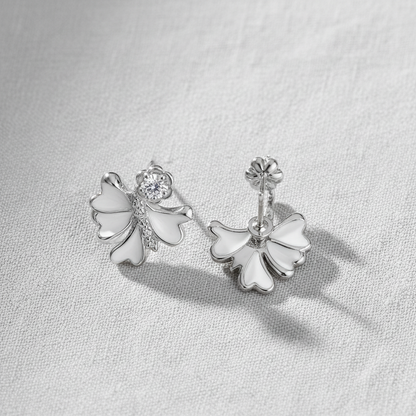 Ginkgo Earrings - Flat Lay