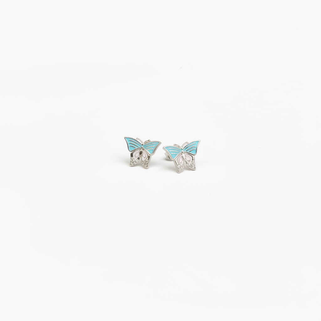 Pastel Butterfly Earrings - Photo 2