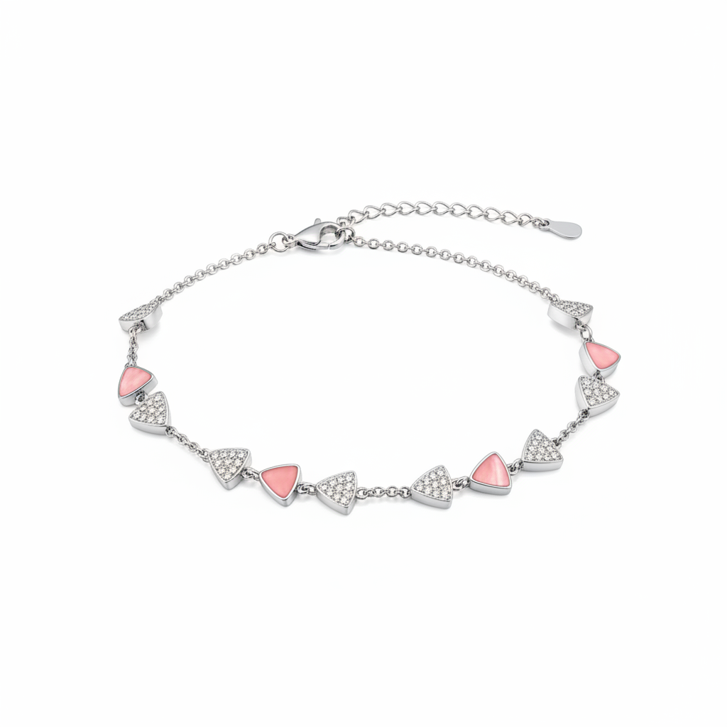 Pink Anklet - 45 Angle