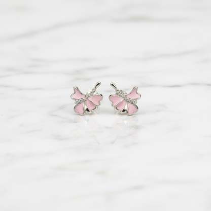 Pink Earrings - Flat Lay