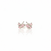 Pink Enamel Ginkgo Leaf Ear Jacket Earrings in 925 Silver