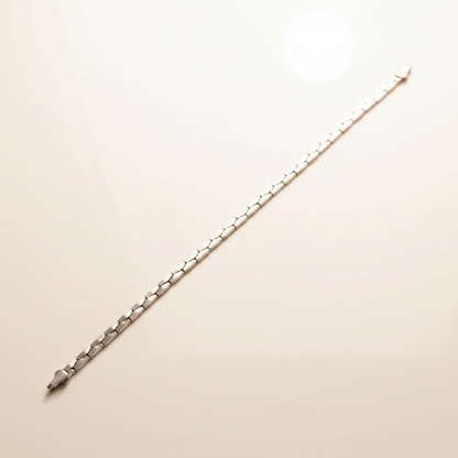 Rhodium Cubic Bracelet - Photo 5