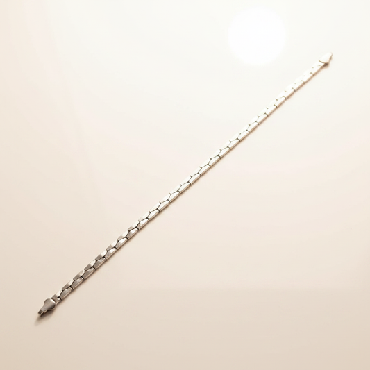 Rhodium Cubic Bracelet - Photo 5