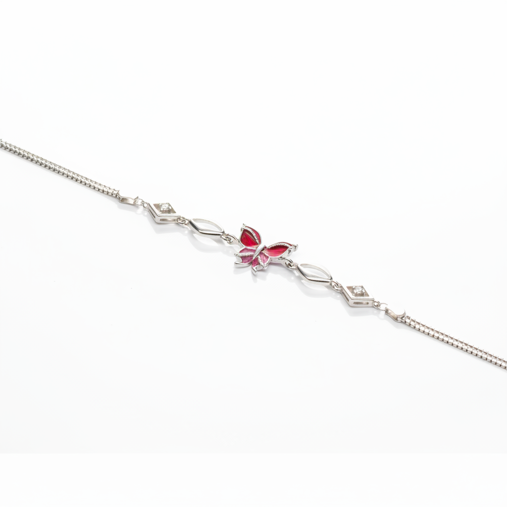 ruby butterfly infinity bracelet - photo 4