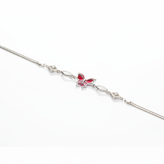 Ruby Butterfly Infinity Bracelet - Photo 4