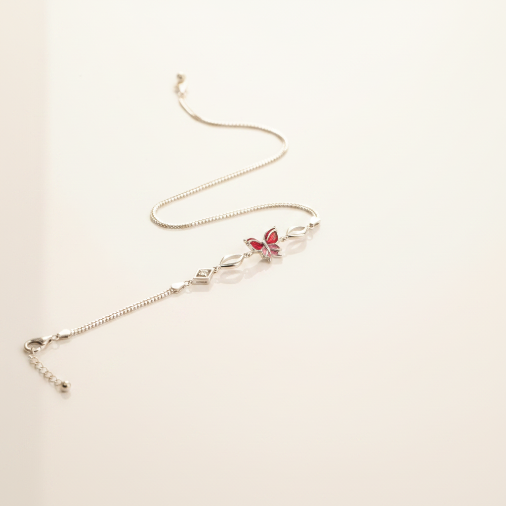 ruby butterfly infinity bracelet - photo 6