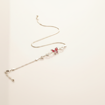 Ruby Butterfly Infinity Bracelet - Photo 6