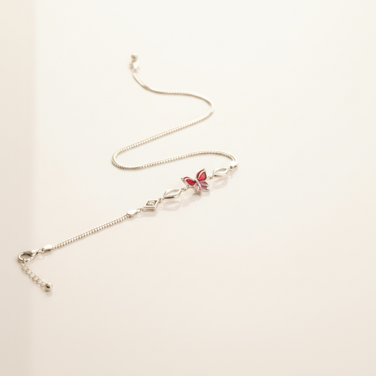 Ruby Butterfly Infinity Bracelet - Photo 6