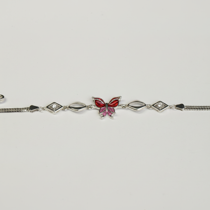 Ruby Butterfly Infinity Bracelet - Photo 8