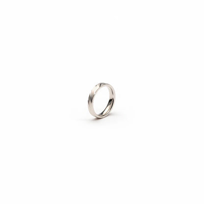 Shyni Jewelry men's 925 sterling silver band ring featuring a sophisticated brushed matte finish and precision cuts.