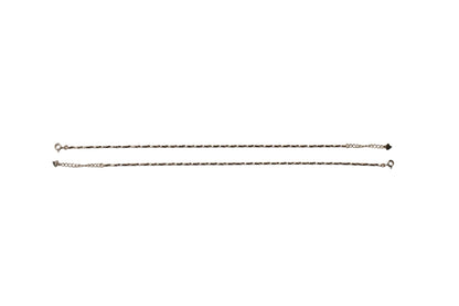 Sleek Everyday Silver Anklet for Women | 925 Sterling Silver Payal