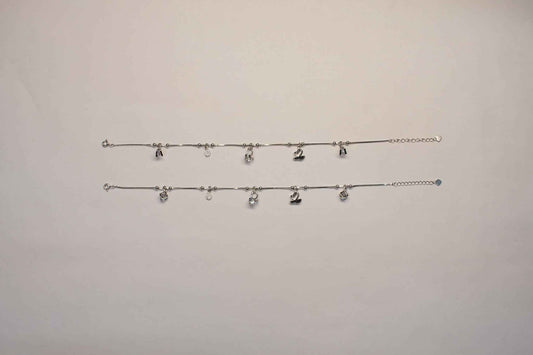 Swan & Flower Charm Anklet for Women | 925 Sterling Silver Payal