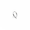 925 Silver Girlish Cutting Band Ring for Women